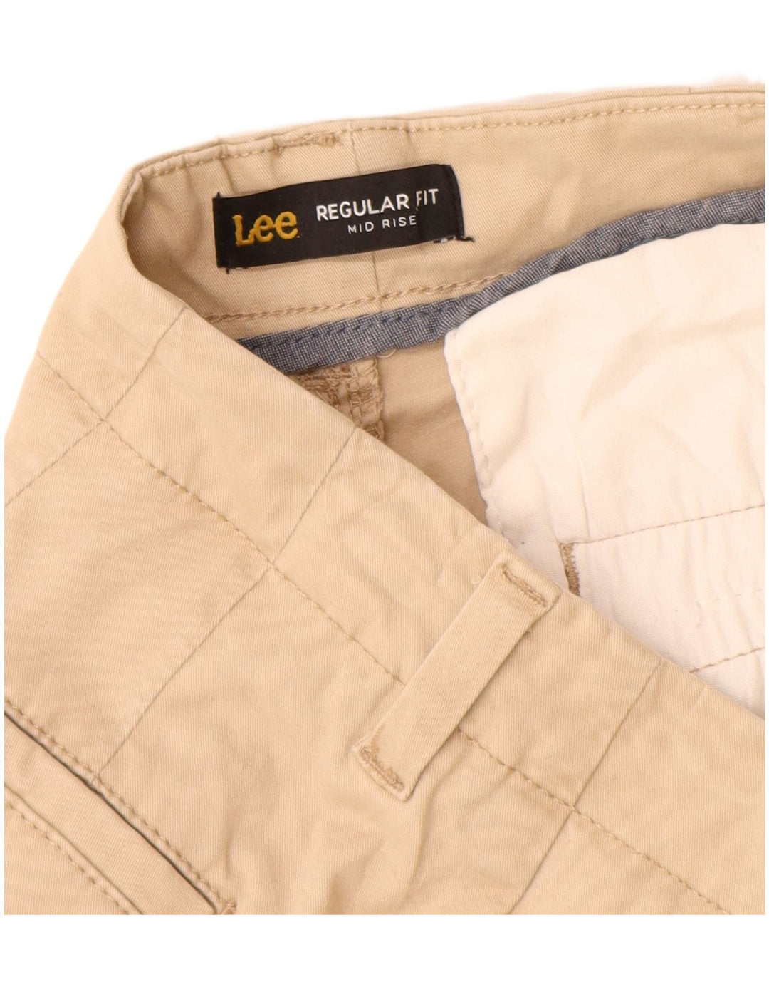 Lee Damen-Shorts mit mittelhohem Bund und normaler Passform, lässige Shorts, US 6, Mittel, W28, beige Baumwolle
