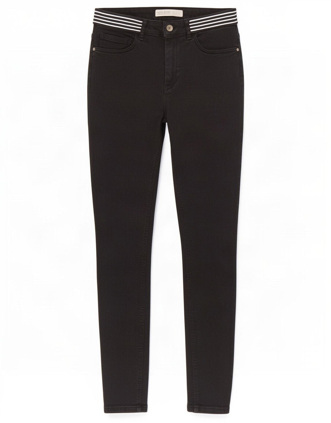 Zara Damen Slim Jeans EU 38 Small W28 L27 Schwarz