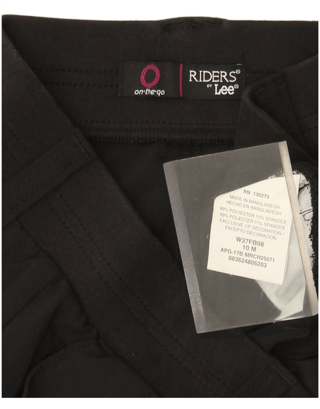 LEE Damen Riders Cargo-Shorts mit hoher Taille, US 10, Größe L, W30, schwarzes Polyester