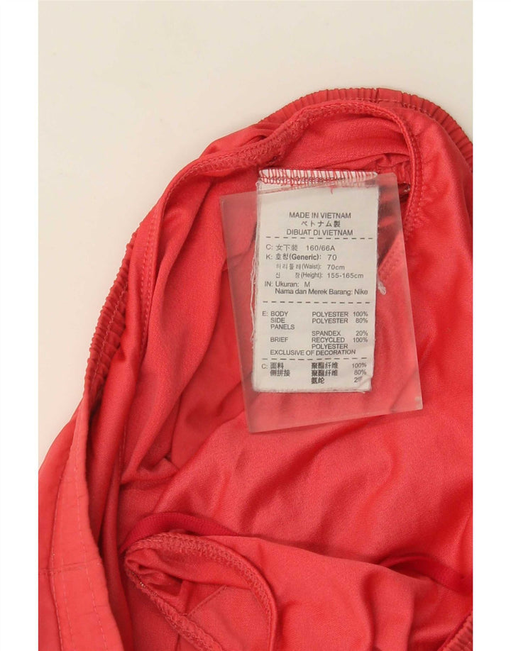 Nike Damen Sportshorts UK 14 Mittelrotes Polyester