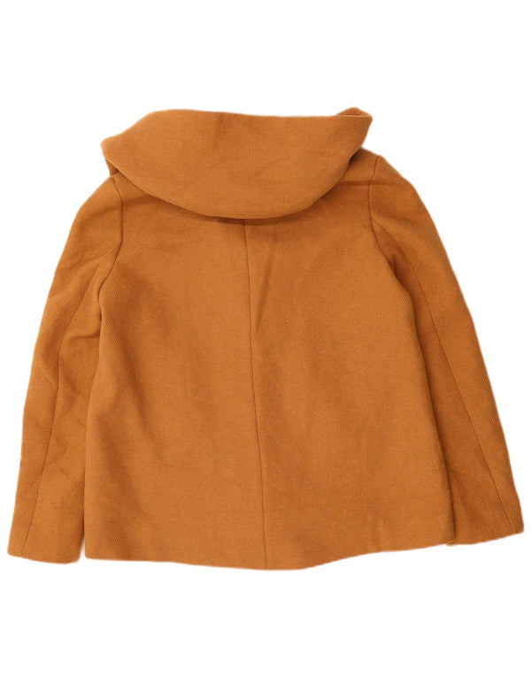 Zara Damen-Bomberjacke mit Kapuze, UK 10, Größe S, braun, Polyester
