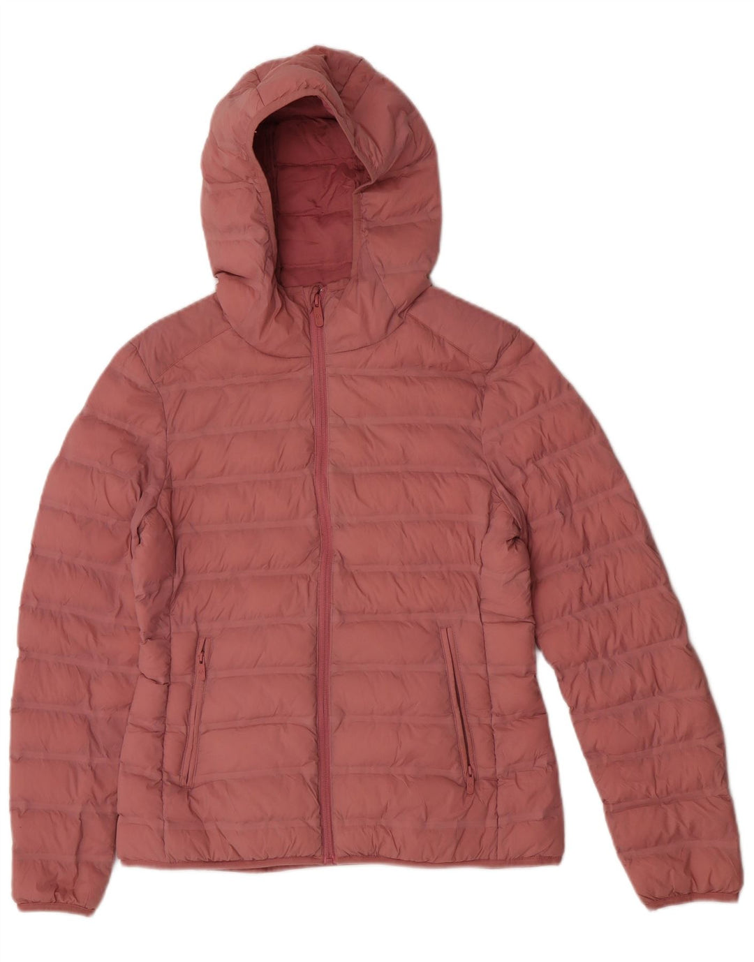 Marks & Spencer Wattierte Damenjacke mit Kapuze, UK 10, Größe S, Rosa, Polyamid