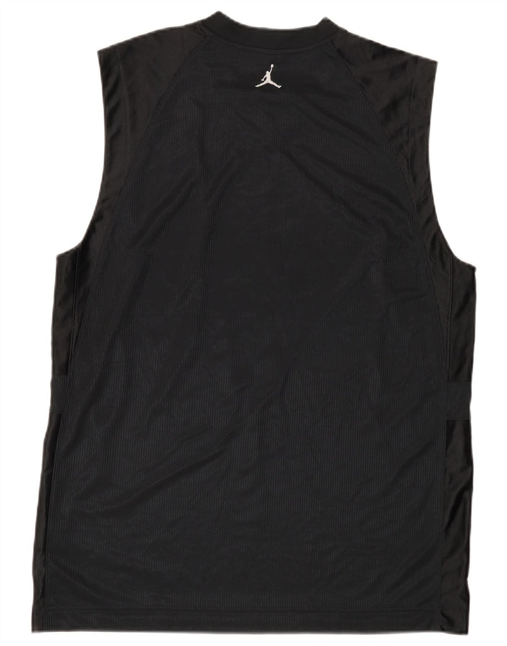 Jordan Herren-Weste, mittelgroß, schwarzes Polyester