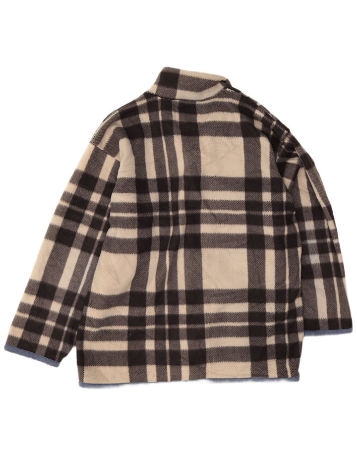 Rip Curl Herren Fleecejacke UK 40 Large Beige Check Polyester