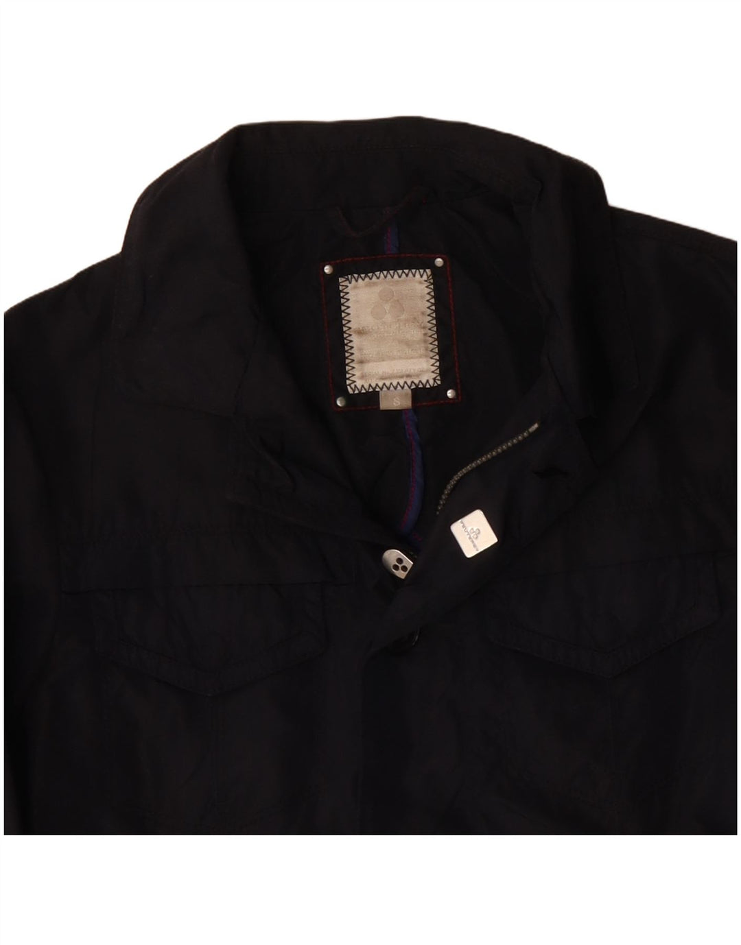 PEUTEREY Herren Utility Jacke UK 36 Small Marineblau Polyamid