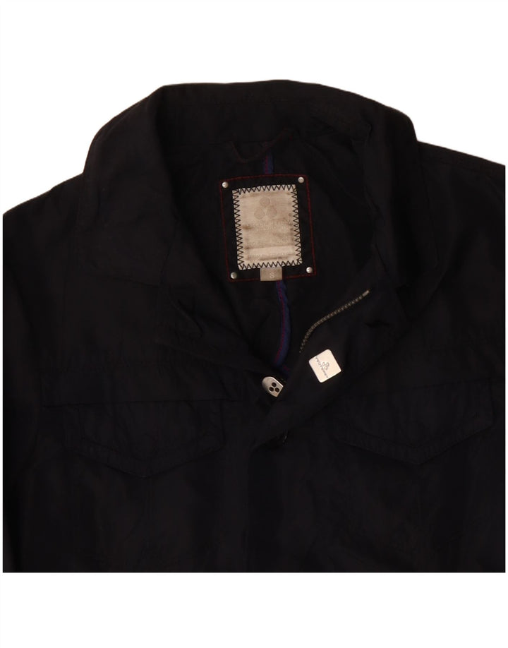 PEUTEREY Herren Utility Jacke UK 36 Small Marineblau Polyamid