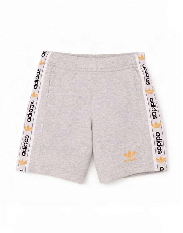 Adidas Jungen Graphic Sport Shorts 2–3 Jahre grau gefleckte Baumwolle