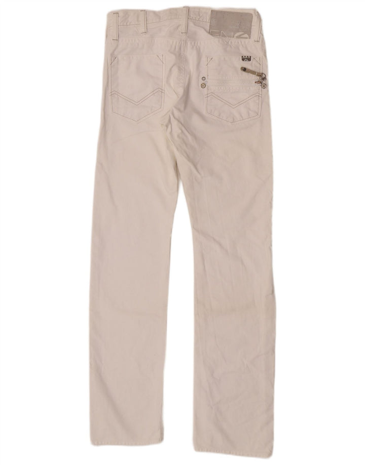 Energie Herren Emerson Straight Jeans W30 L34 Weiße Baumwolle