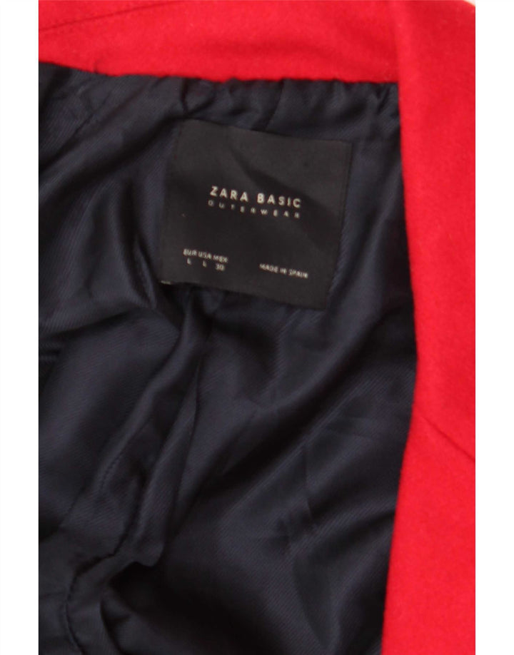 Zara Damen Mantel UK 16 Large Rot