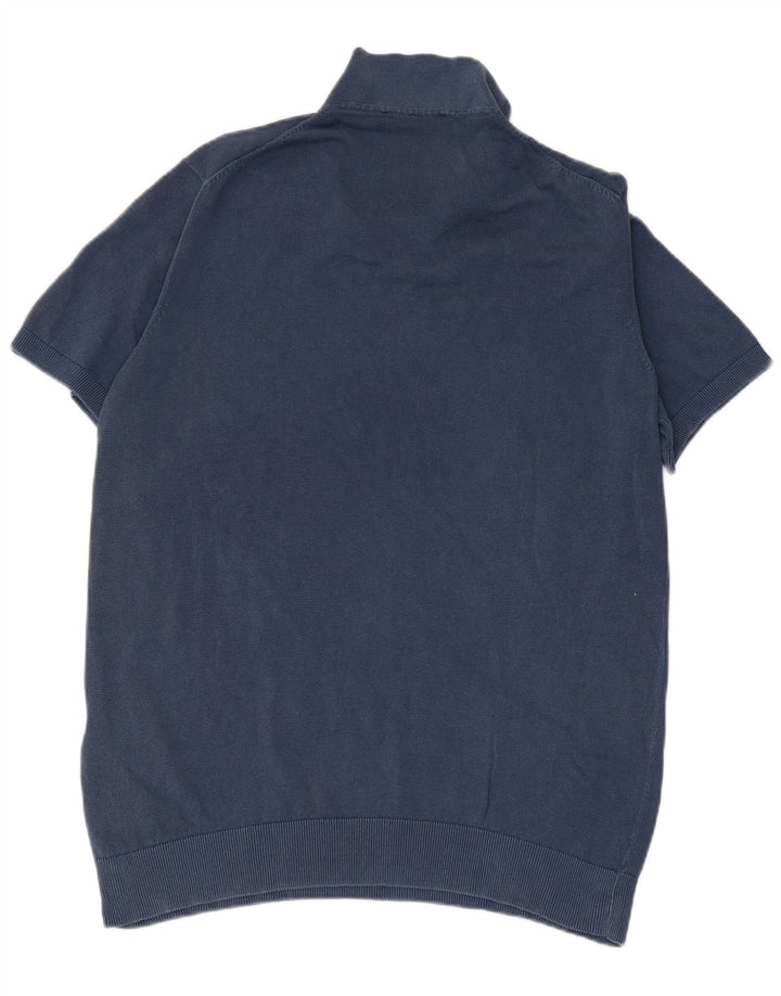 LIU JO Herren Poloshirt XL Marineblau Baumwolle