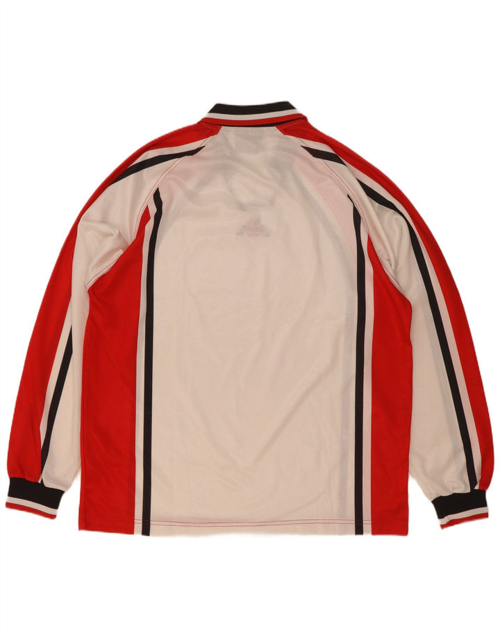 Kappa Herren Gara Top Langarm XL Weiß Colourblock Polyester