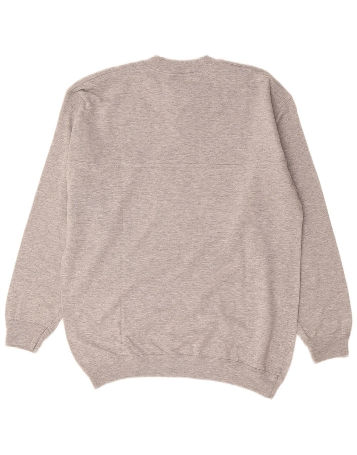 Roby Herren-Sweatshirt mit Grafik, mittelgraue Baumwolle