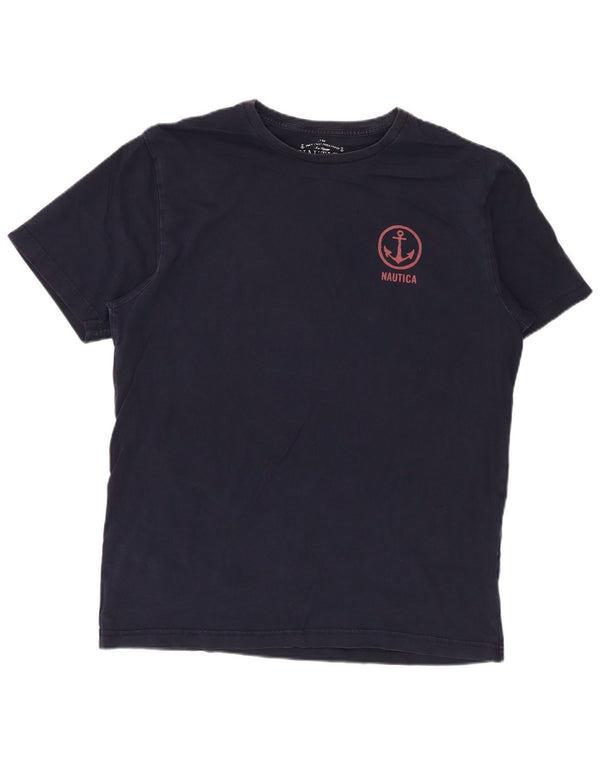 Nautica Herren-T-Shirt mit Grafik, groß, marineblau, Baumwolle