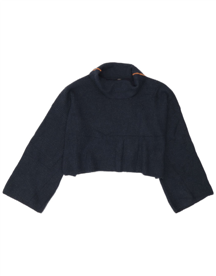 Topshop Damen-Pullover mit Rollkragen, übergroß, Gr. 12, mittleres Marineblau