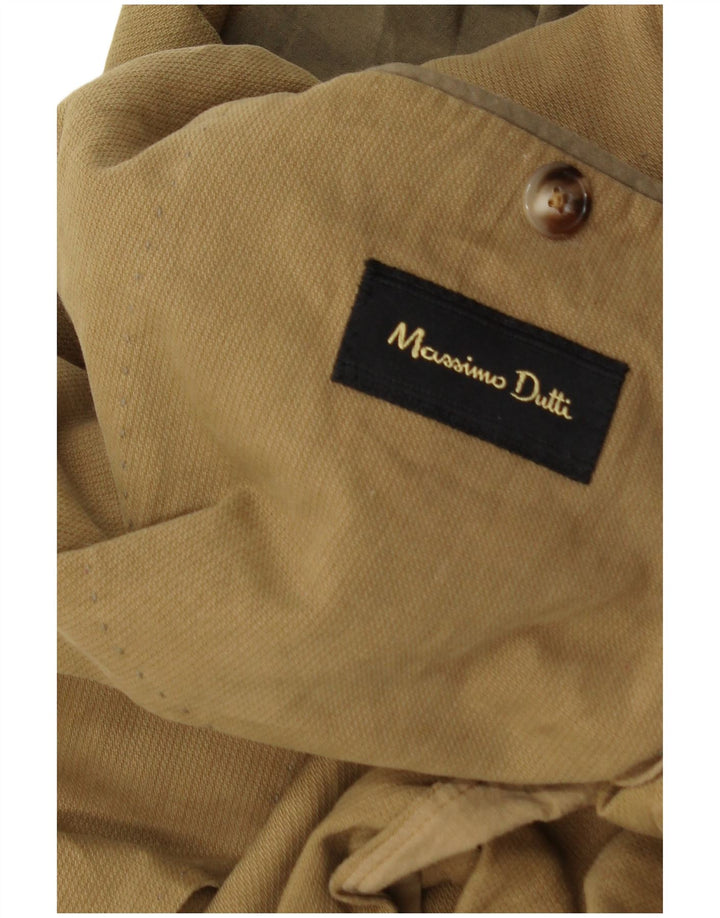 Massimo Dutti Herren 2-Knopf-Blazerjacke UK 36 Small Brown