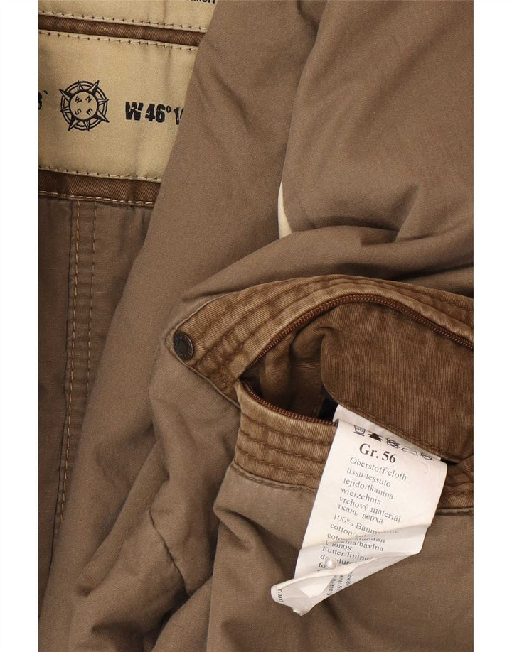 Camel Active Herren Militärjacke IT 56 3XL Braune Baumwolle