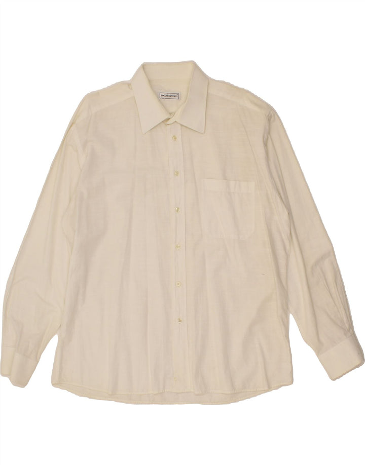 ROCCOBAROCCO Mens Shirt Size 17 43 XL White Vintage Roccobarocco and Second-Hand Roccobarocco from Messina Hembry 