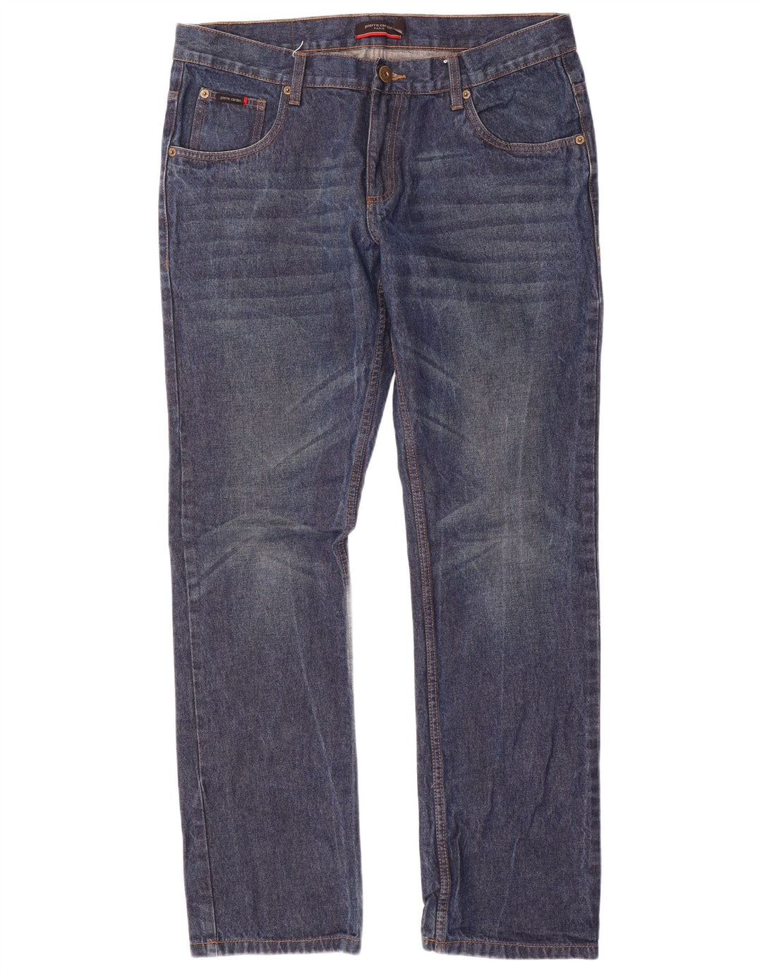 Pierre Cardin Herren Straight Jeans W38 L33 Blaue Baumwolle