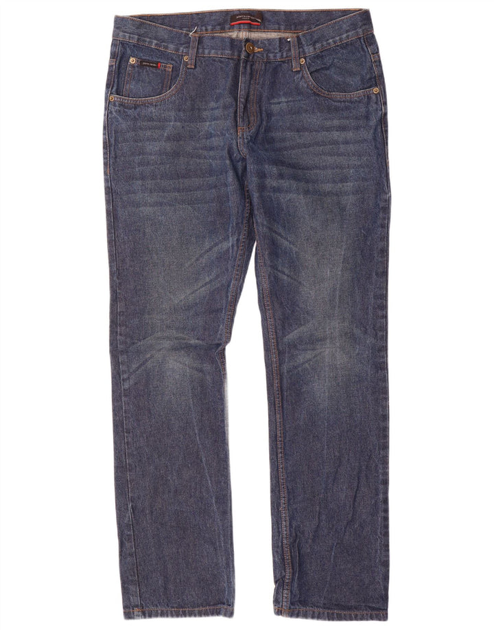 Pierre Cardin Herren Straight Jeans W38 L33 Blaue Baumwolle