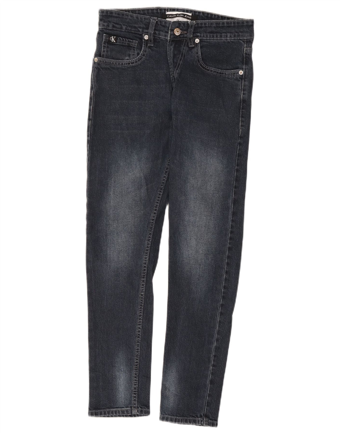 Calvin Klein Herren Slim Jeans W30 L28 Marineblau Baumwolle