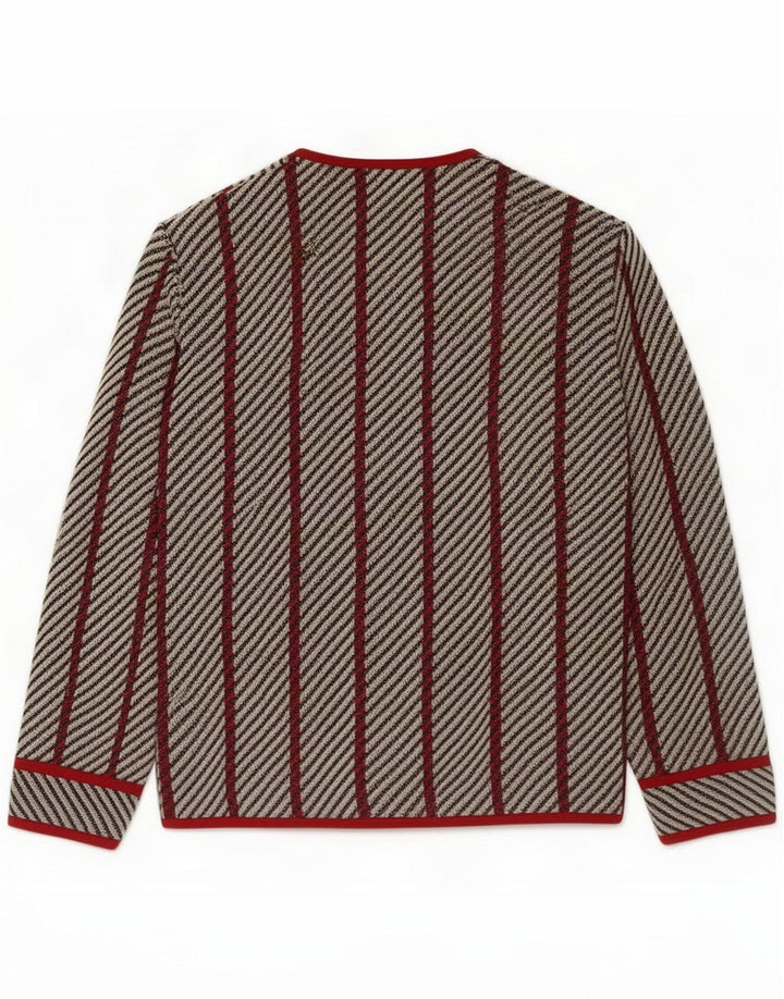 Liola Damen Strickjacke UK 14 Medium Mehrfarbig gestreift