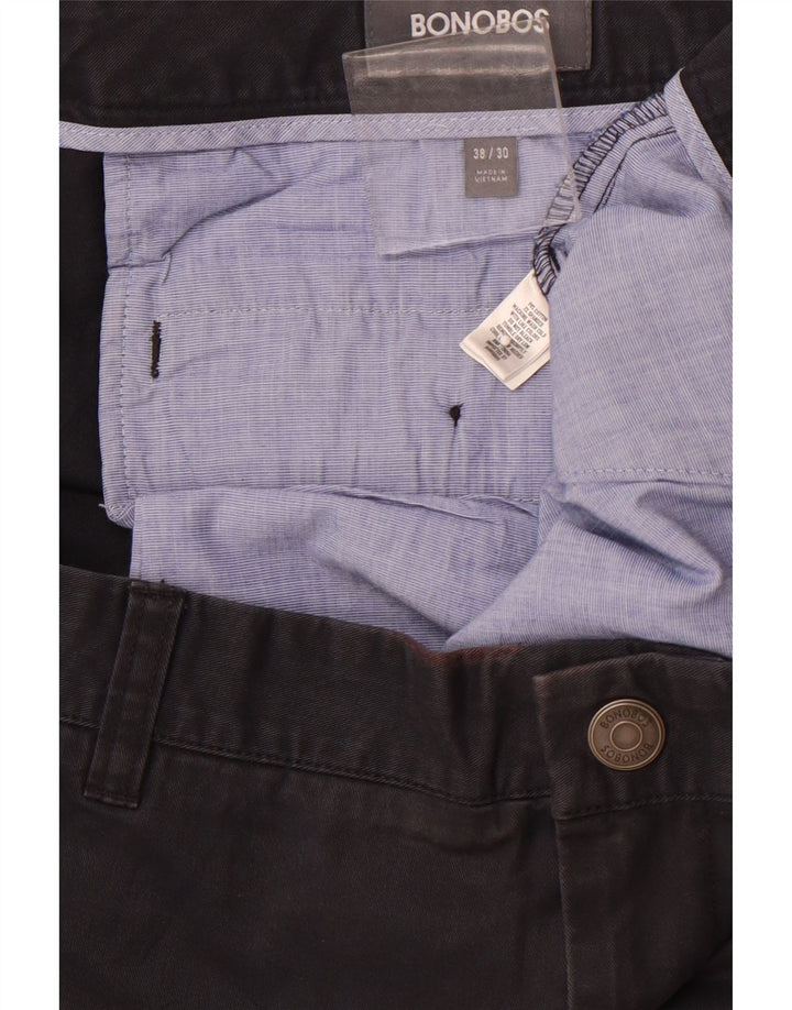 BONOBOS Gerade Chino-Hose für Herren, W38, L30, marineblaue Baumwolle