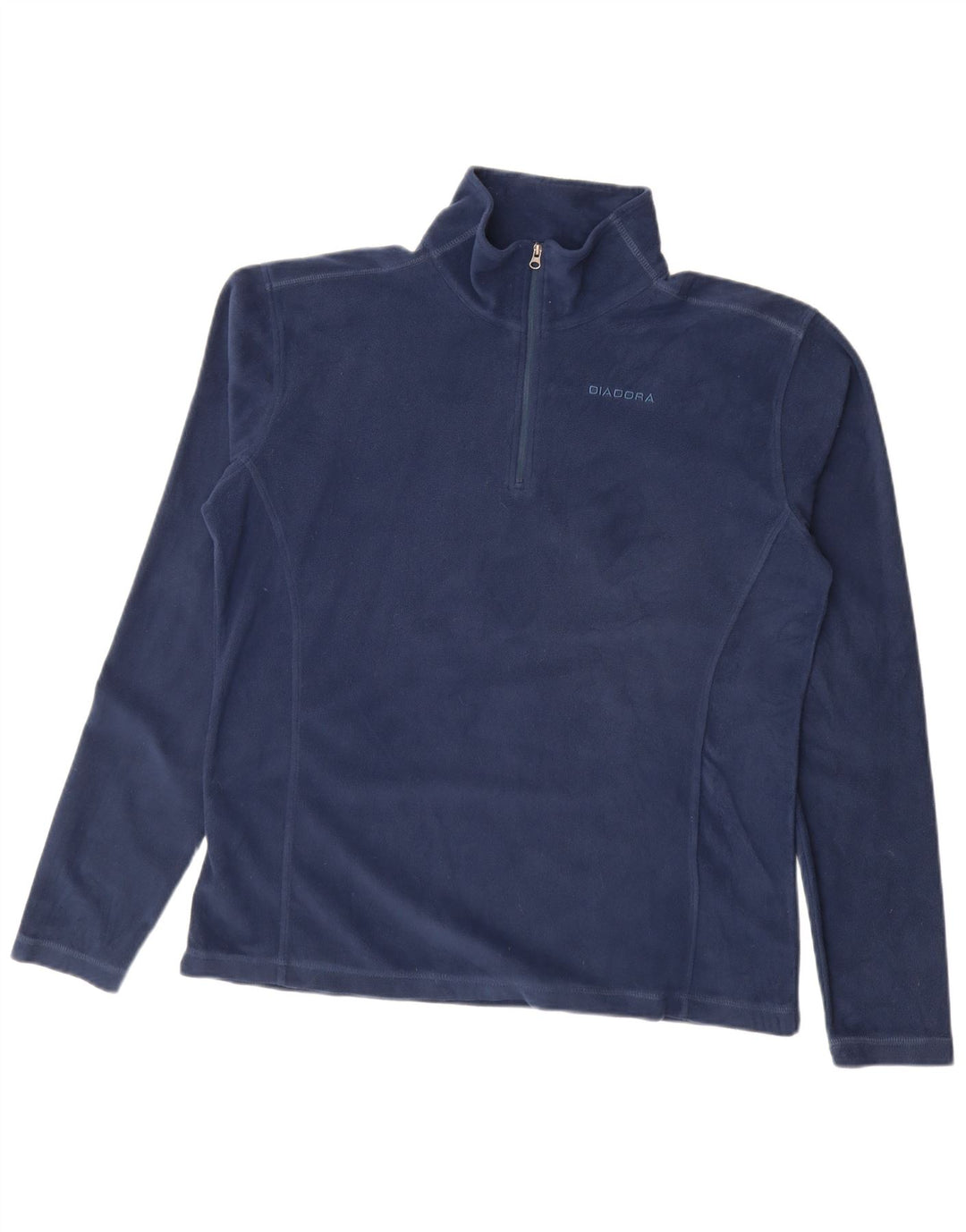 DIADORA Damen-Fleecepullover mit Reißverschluss am Hals, UK 20 2XL, Marineblau, Polyester