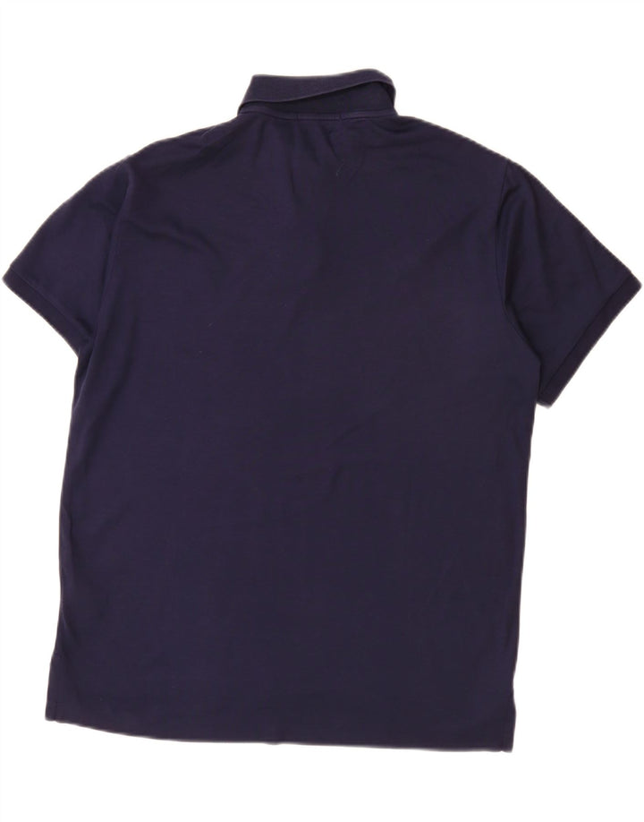 POLO RALPH LAUREN Herren-Poloshirt mit schmaler Passform, groß, marineblau, Baumwolle