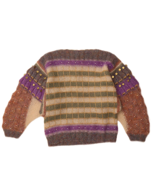 FIONA MACLEOD Damen-Pullover mit U-Boot-Ausschnitt, Gr. 14, mittelmehrfarbig