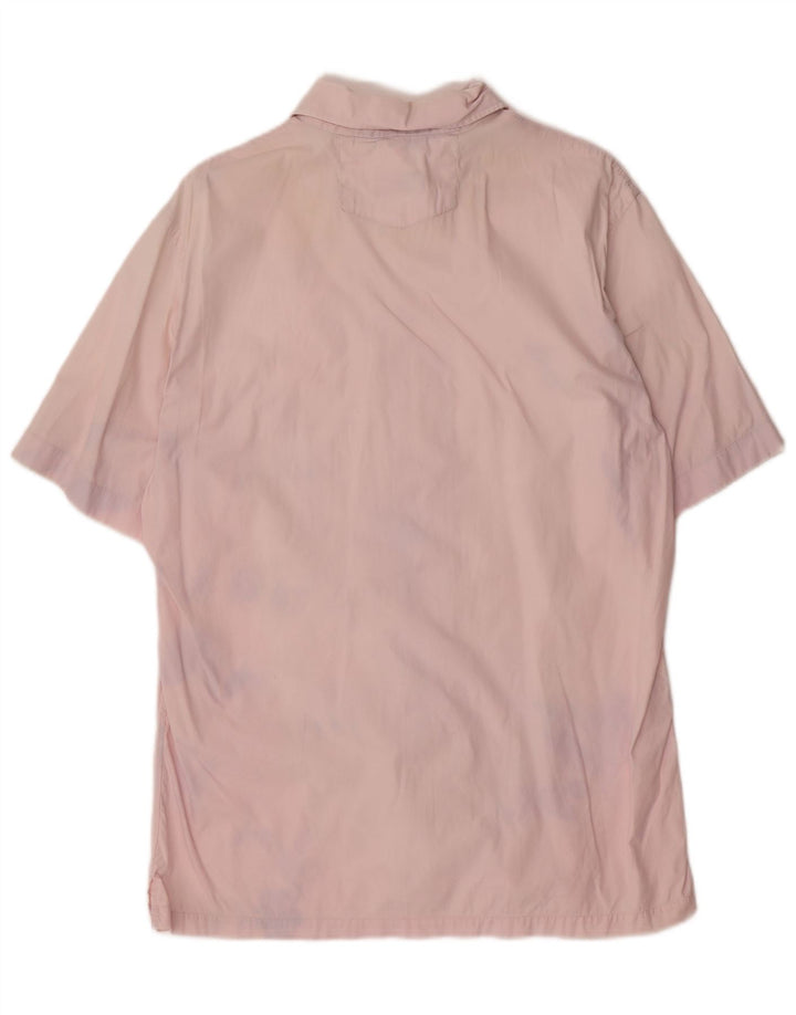HUGO BOSS Herren Kurzarmhemd Mittelrosa Baumwolle