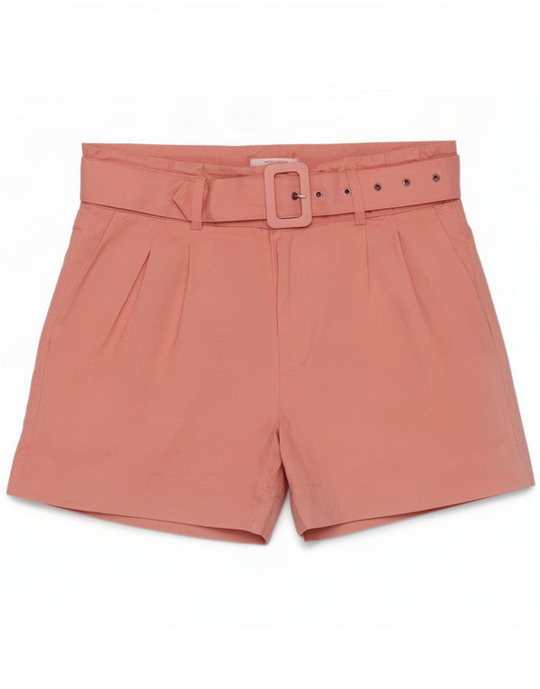 French Connection Damen Pegged Chino Shorts UK 6 XS W24 Rosa Leinen