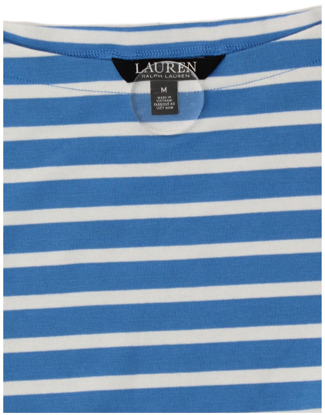 Ralph Lauren Damen T-Shirt Top UK 12 Mittelblaue Baumwolle