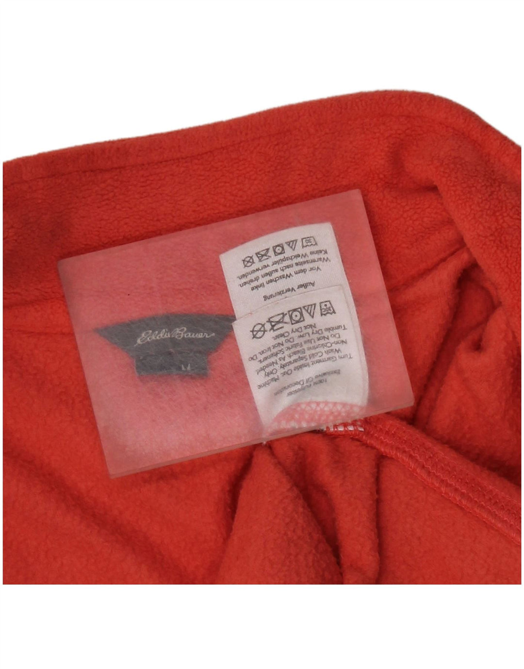 EDDIE BAUER Damen-Fleecepullover mit Reißverschluss, UK 12, Mittelorange, Polyester