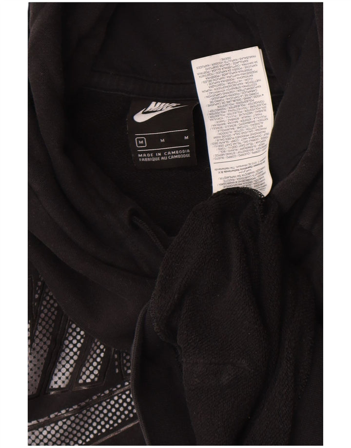 Nike Herren-Kapuzenpullover mit Grafik, mittelschwarz, Baumwolle