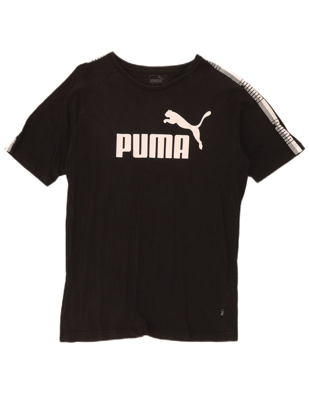 Puma Herren Grafik T-Shirt Top Medium Schwarz