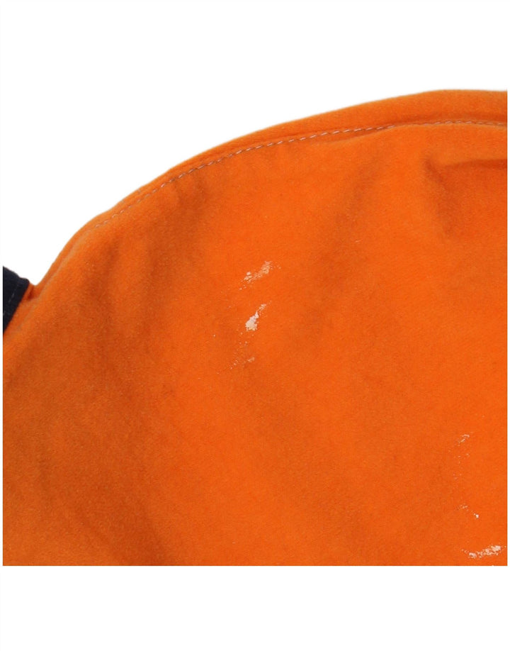 MC Kee's Herren-Windbreaker-Jacke UK 38 Mittelorangefarbenes Colourblock-Polyester