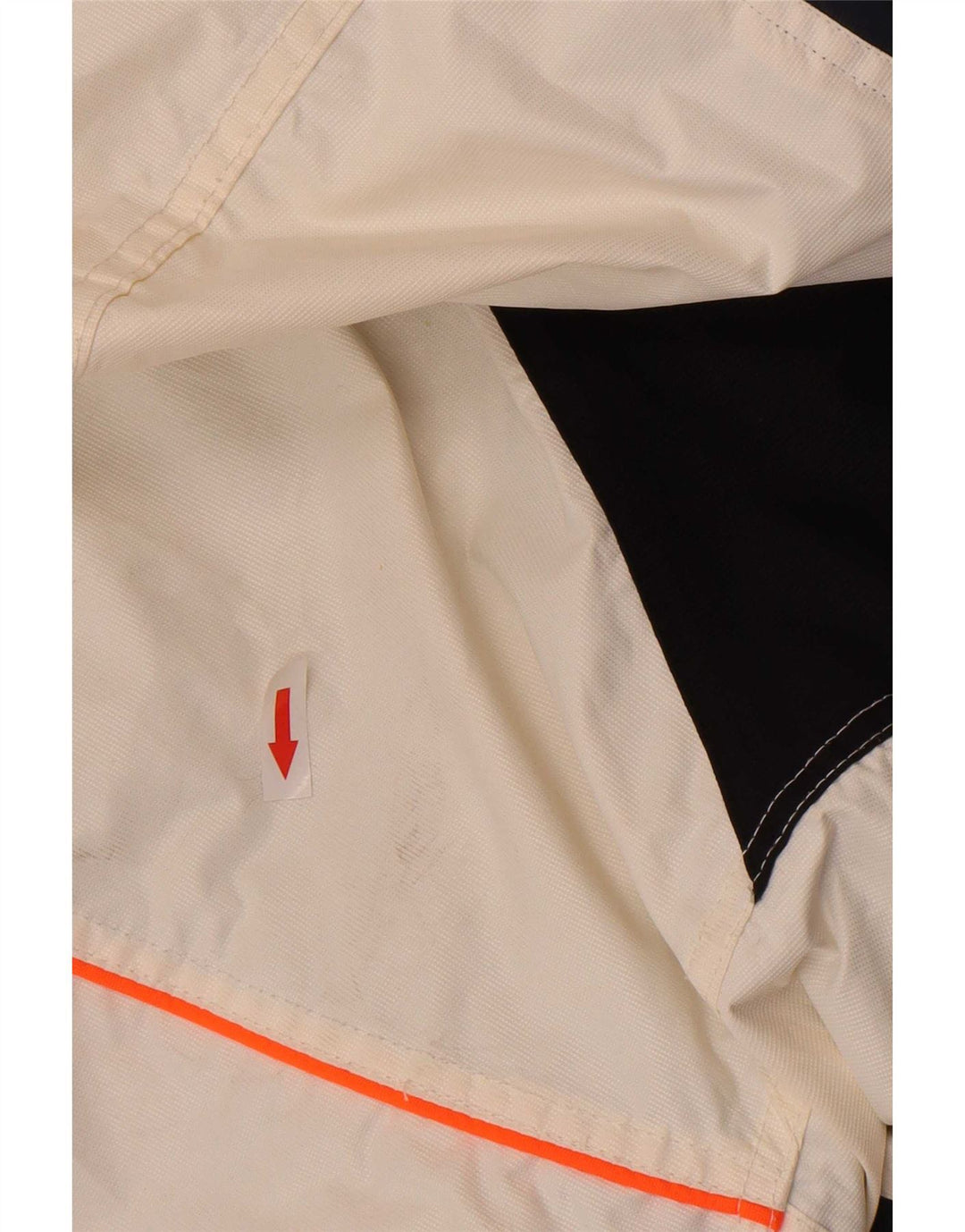 Pyramid Herren-Skijacke mit Kapuze, UK 36, Small, weißes Colourblock-Nylon