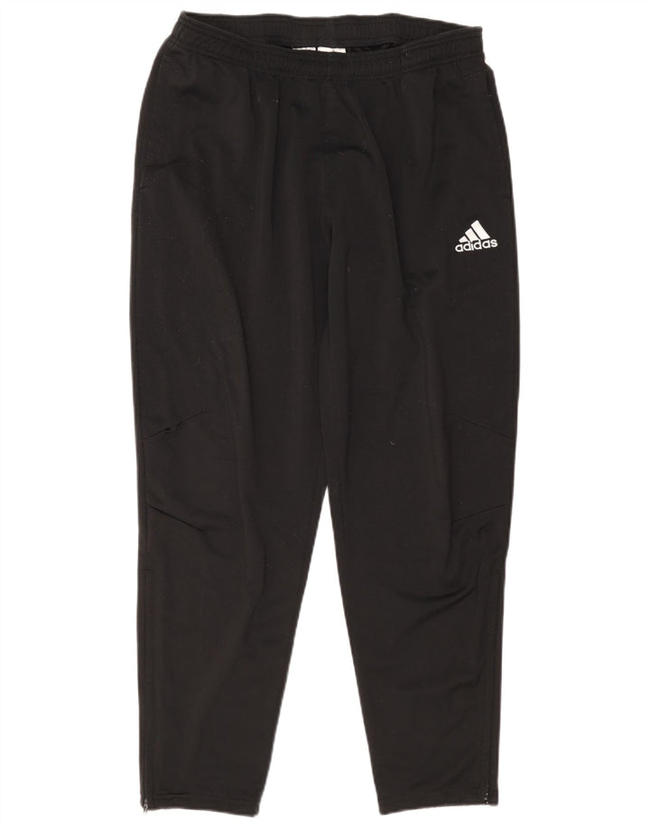 Adidas Herren-Trainingshose, groß, aus schwarzem Polyester