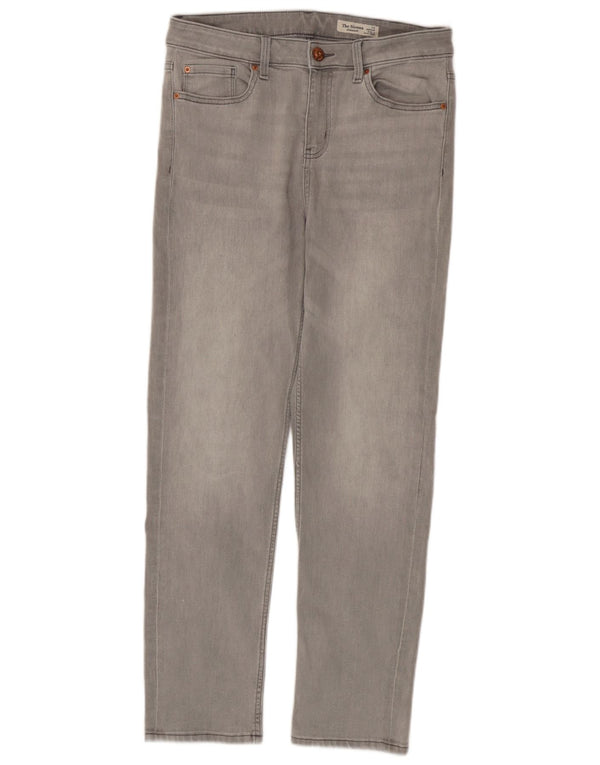Marks & Spencer Damen The Sienna Straight Jeans UK 12 Medium W30 L29 Grau