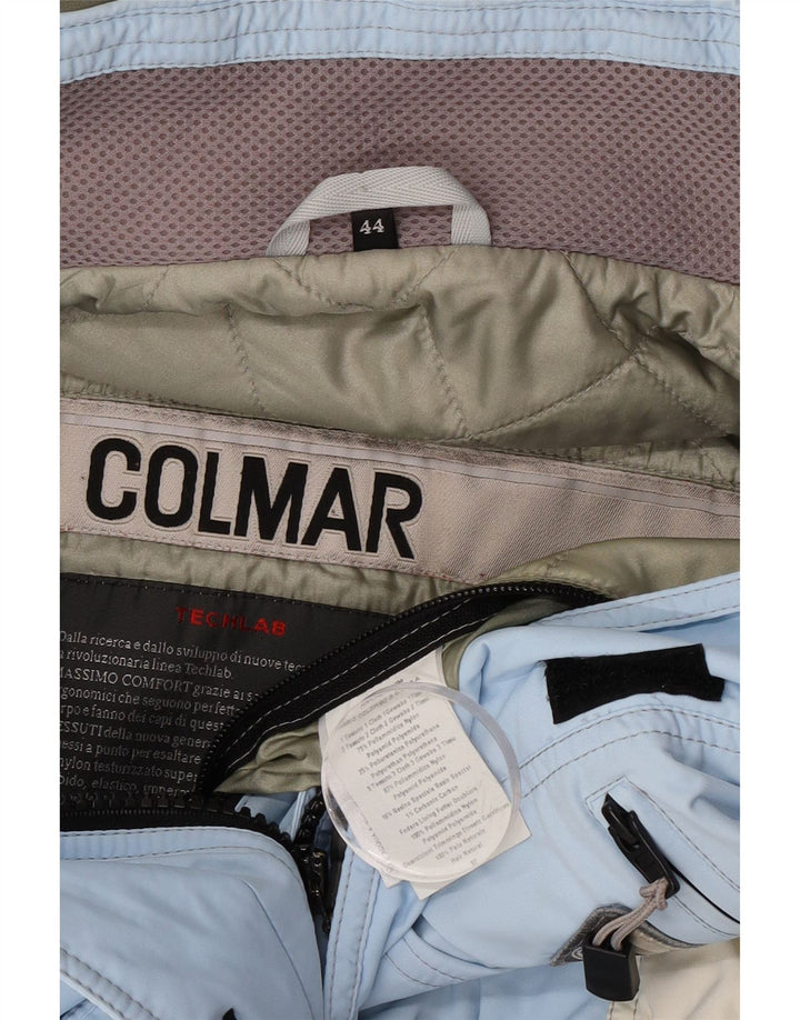 Colmar Damen-Skijacke mit Kapuze IT 44 Mittelblaues Colourblock-Polyamid