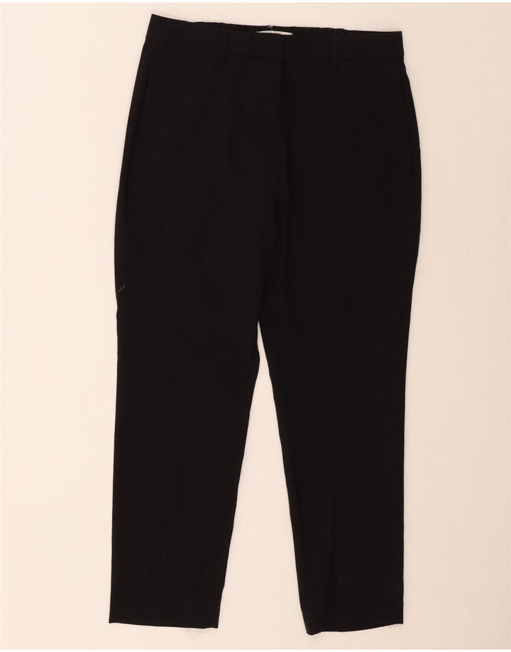 Marks & Spencer Damen Kurze, verkürzte Hose UK 12 Medium W30 L24 Schwarz