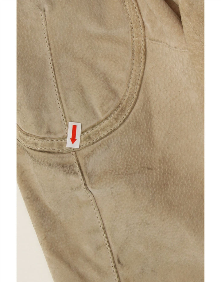 CONBIPEL Mens Suede Bomber Jacket IT 56 3XL Beige Leather Vintage Conbipel and Second-Hand Conbipel from Messina Hembry 