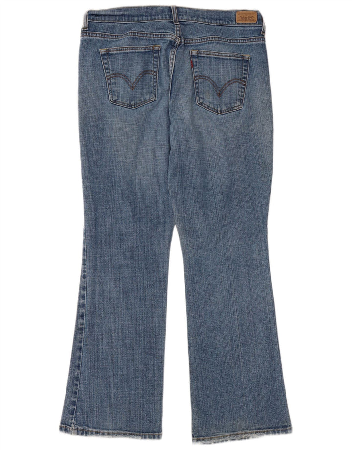 Levi's Damen 515 Bootcut Jeans US 12 Large W32 L29 Blaue Baumwolle
