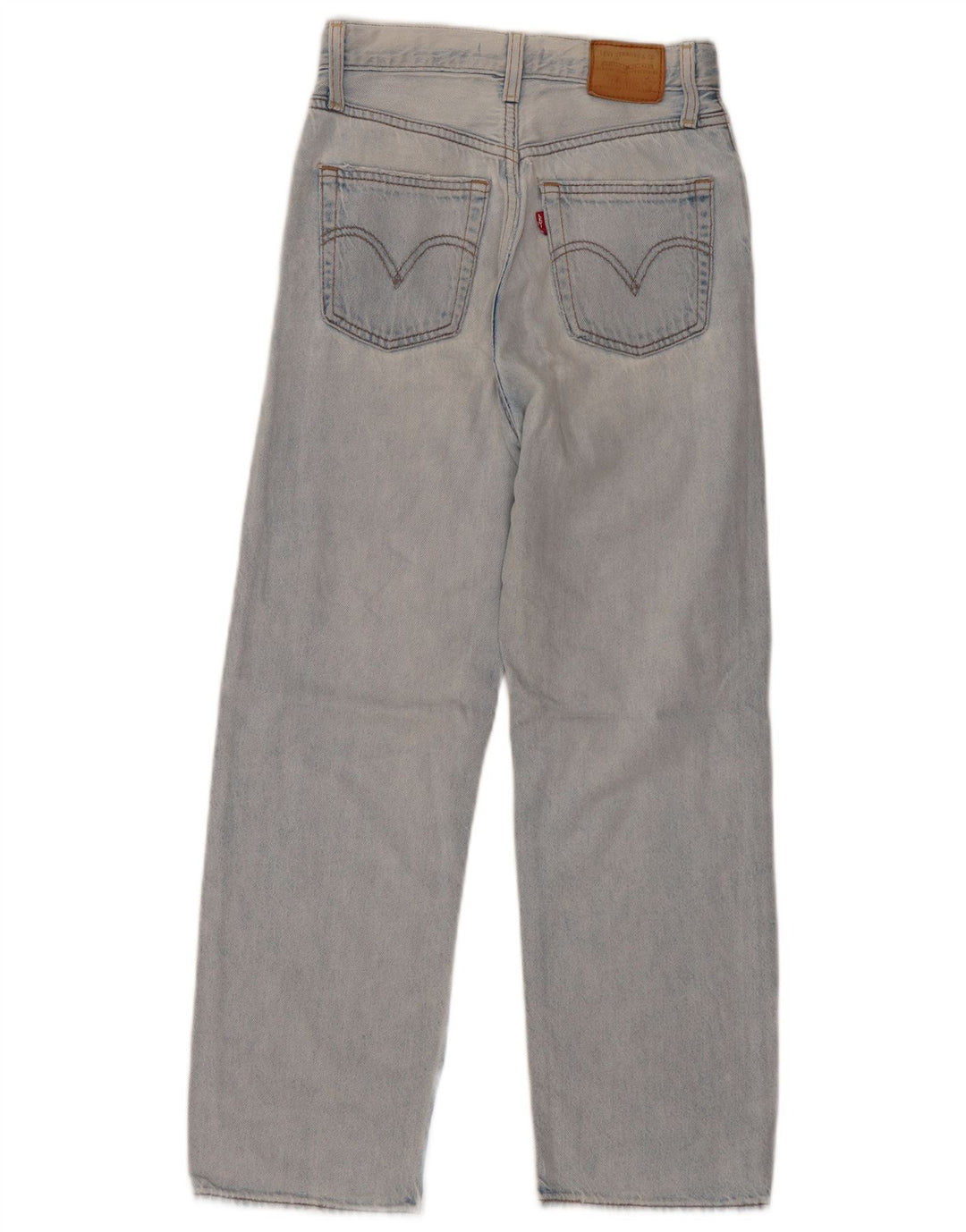 Levi's Damen Ribcage Straight Jeans W24 L26 Blaue Baumwolle
