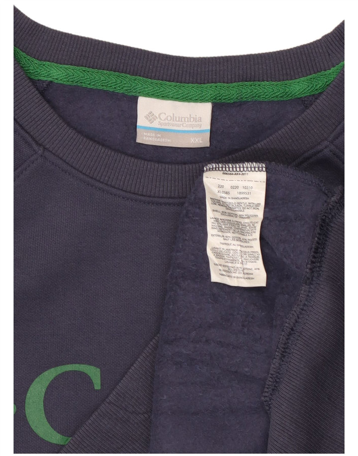 COLUMBIA Damen-Sweatshirt mit lockerer Passform, Grafik, UK 20 2XL, Marineblau