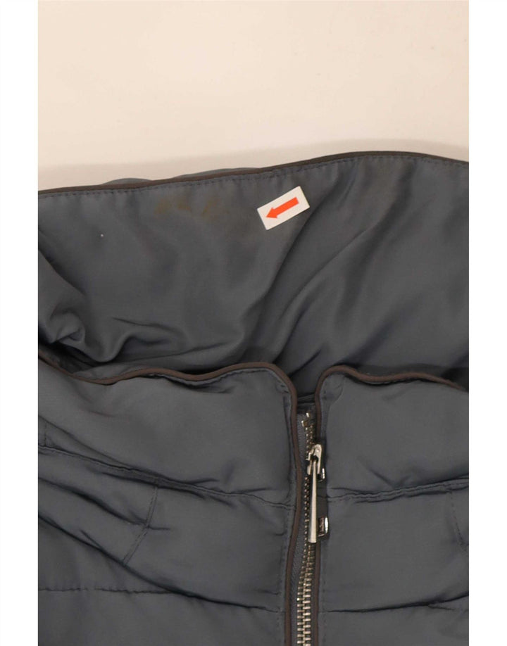 Marks & Spencer Wattierte Damenjacke mit Kapuze, UK 12, Mittelblau, Polyester