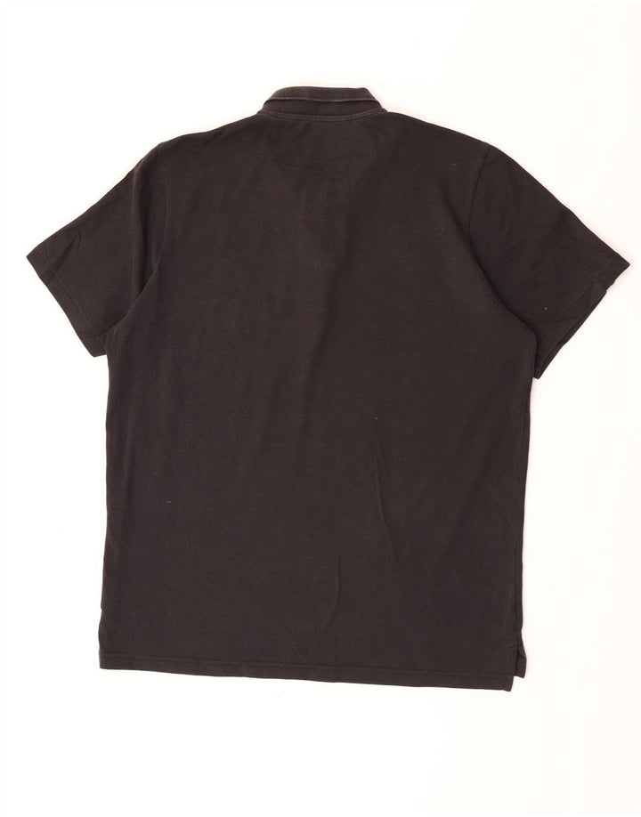 Adidas Herren Poloshirt Große schwarze Baumwolle