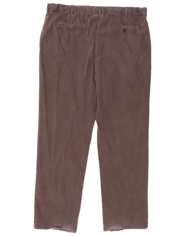 Marks & Spencer Herren Blue Harbour Straight Anzughose W40 L33 Braun