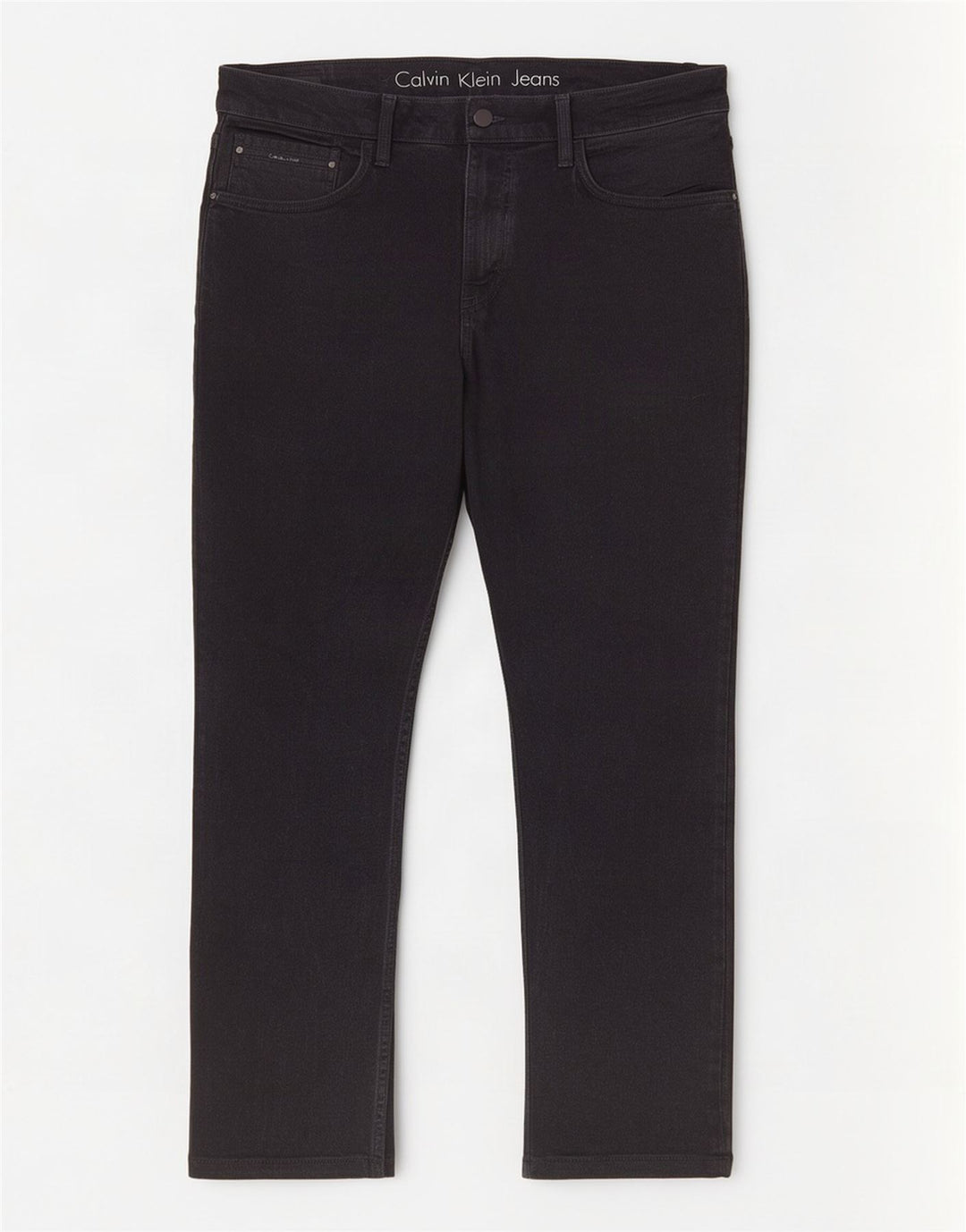 Calvin Klein Herren Straight Jeans W36 L27 Schwarze Baumwolle