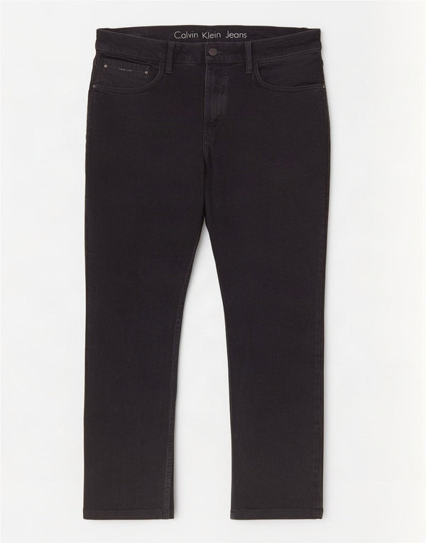 Calvin Klein Herren Straight Jeans W36 L27 Schwarze Baumwolle
